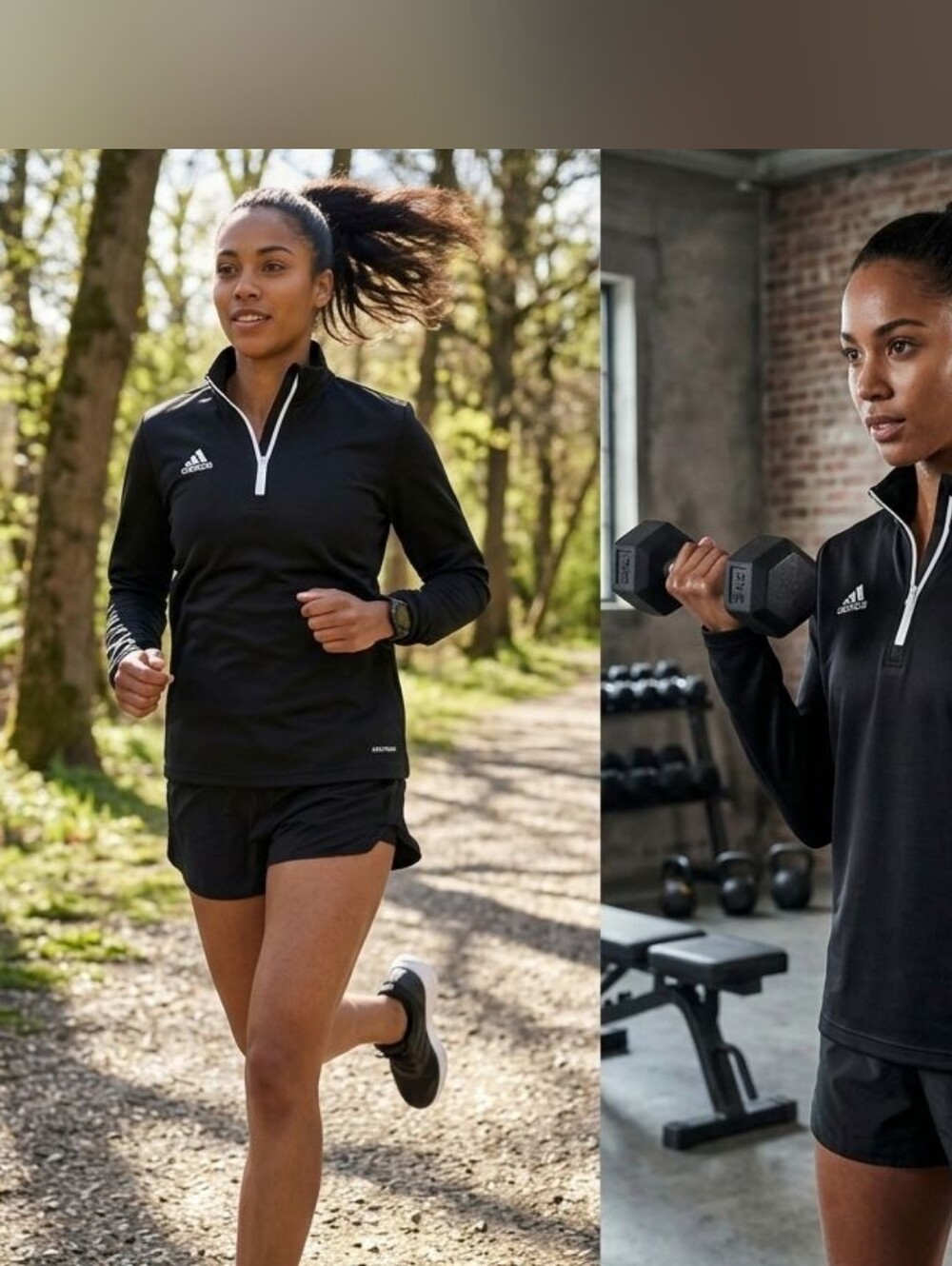 Adidas AEROREADY Women's L Black Quarter Zip Soccer Training Top. Size L